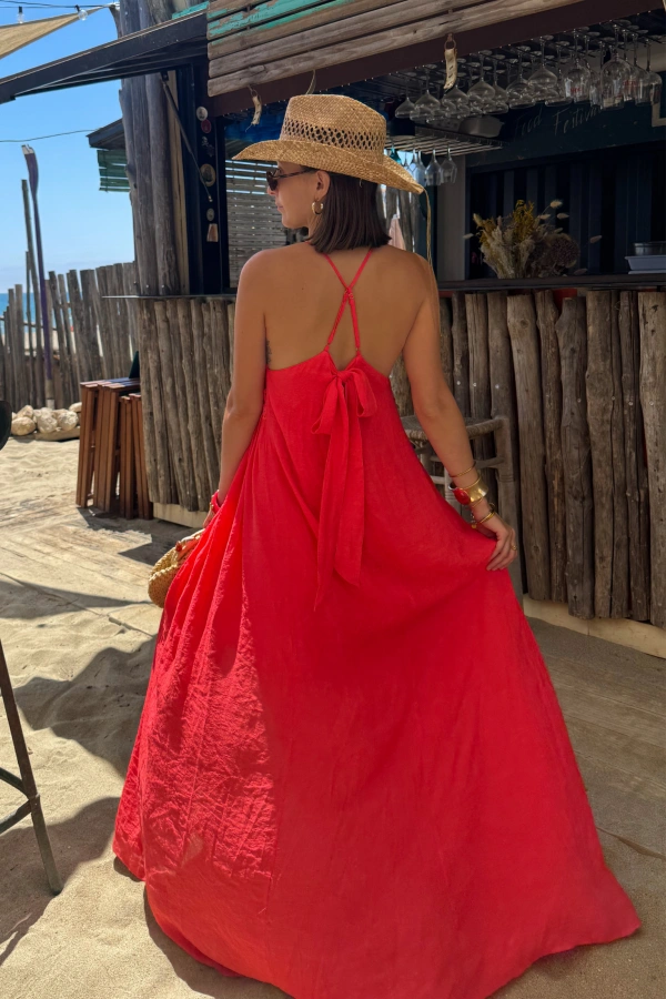 Robe Brodé Corail TALAIA Noho - 1 | Accueil 2