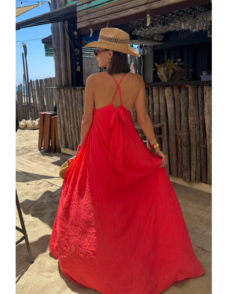 CORAL EMBROIDERED WOMEN’S DRESSES E26