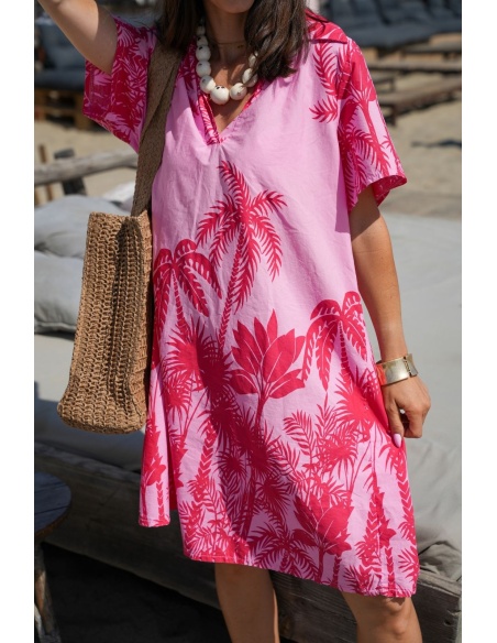Robe Palmier Rouge PUERTO RICO