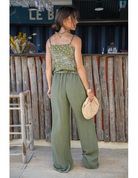XAMENA Khaki Bandana-Set