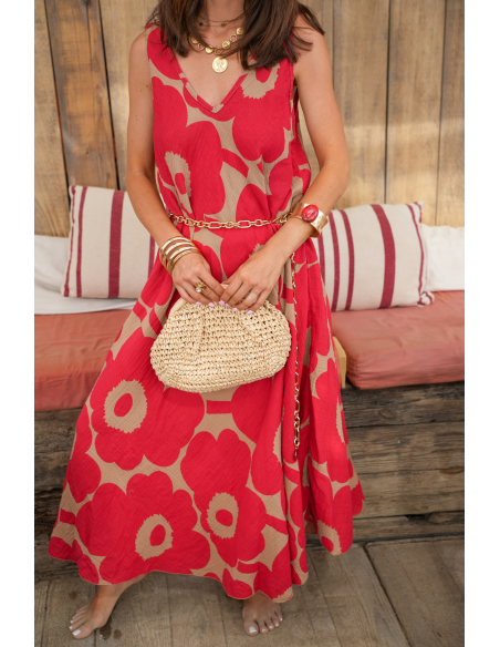VESTIDOS MUJER GAS ROJO E26