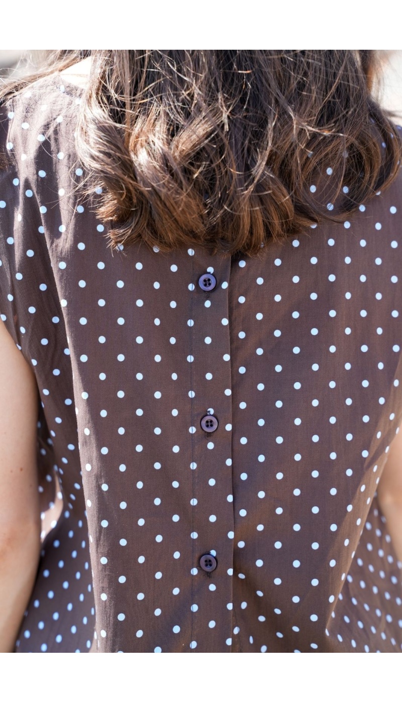Top Pois Marron Johanna SAURA