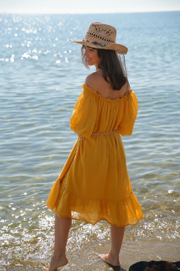 VESTIDOS DE MULHER AMARELOS E26 2