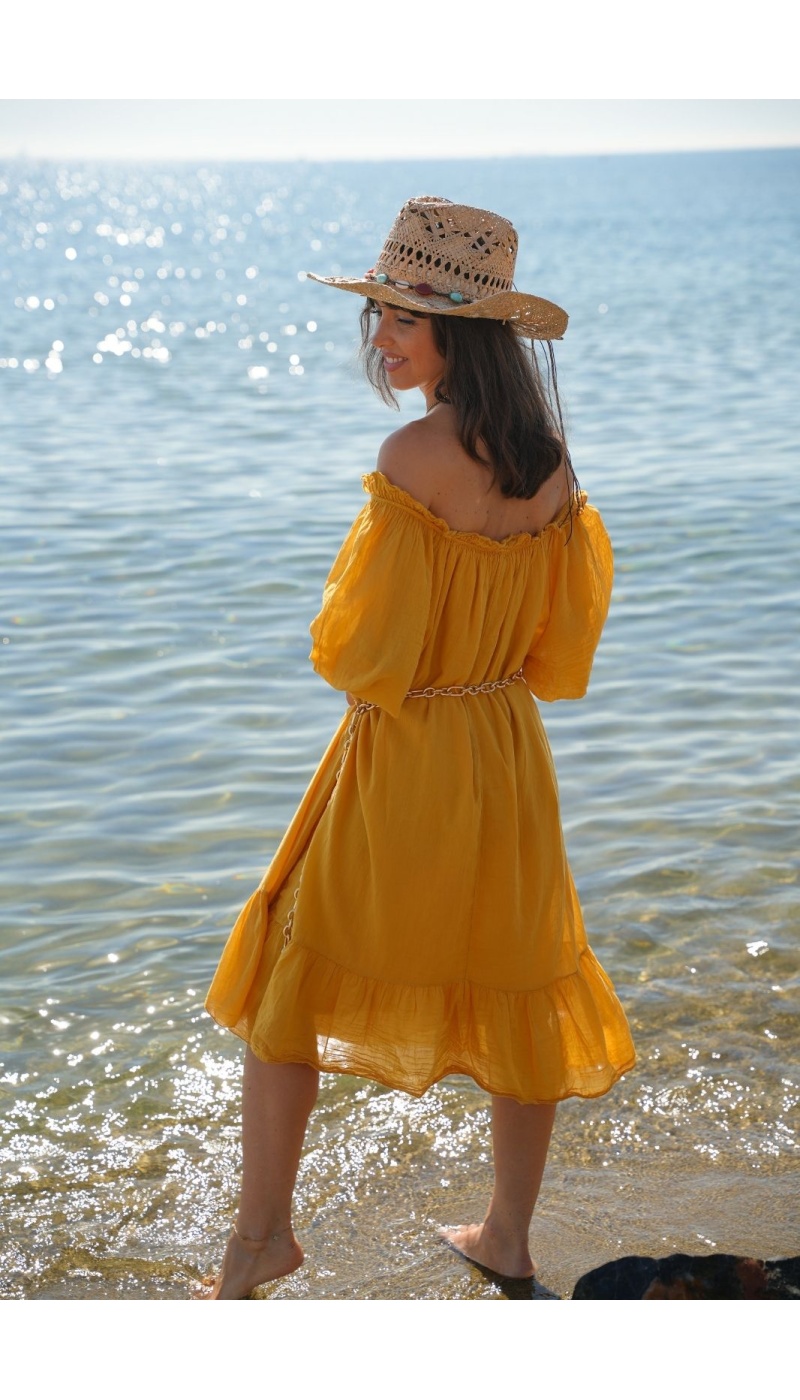 VESTIDOS DE MUJER AMARILLO E26