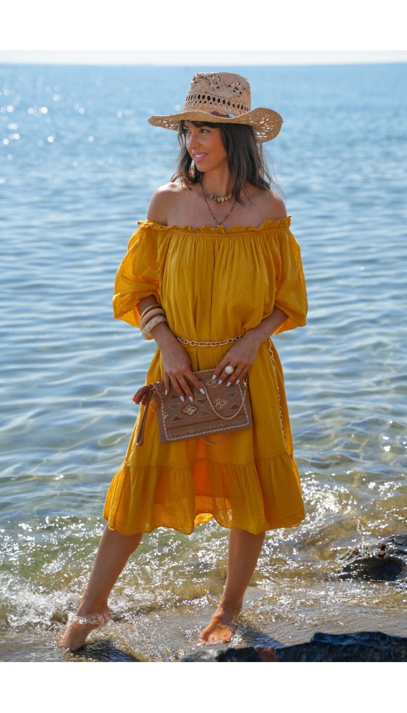 VESTIDOS DE MUJER AMARILLO E26