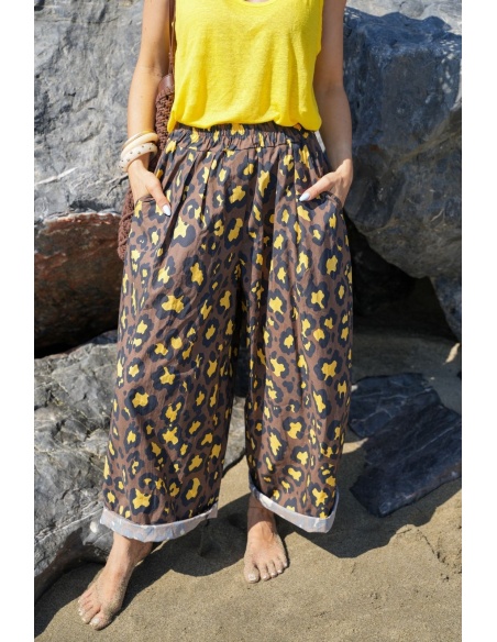 CALÇAS DE MULHER LEOPAR JA/MAR E26