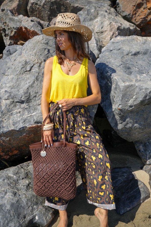 PANTALONE DONNA LEOPAR JA/MAR E26