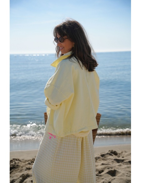Veste Courte Jaune IRIS - Élégance et Style à Petit Prix