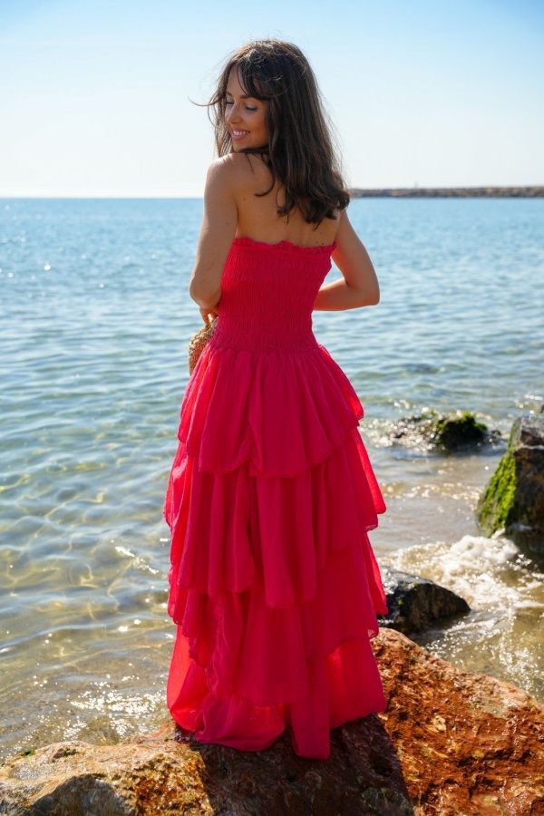 Robe Bustier Rouge Johanna BONANY