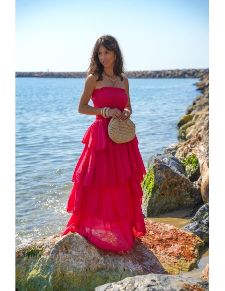 Robe Bustier Rouge Johanna BONANY