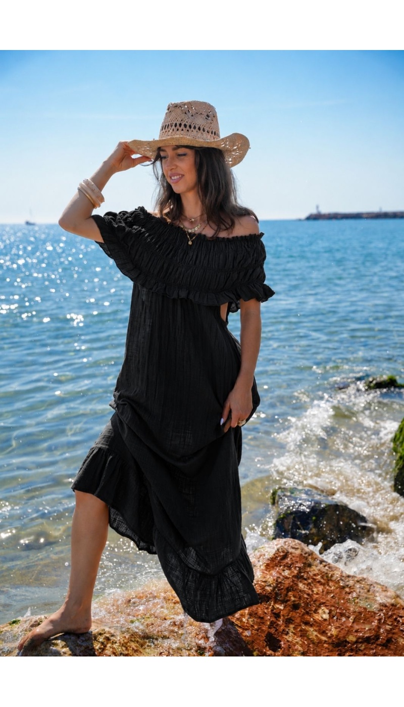 Robe Longue Noir Johanna TAFIRA