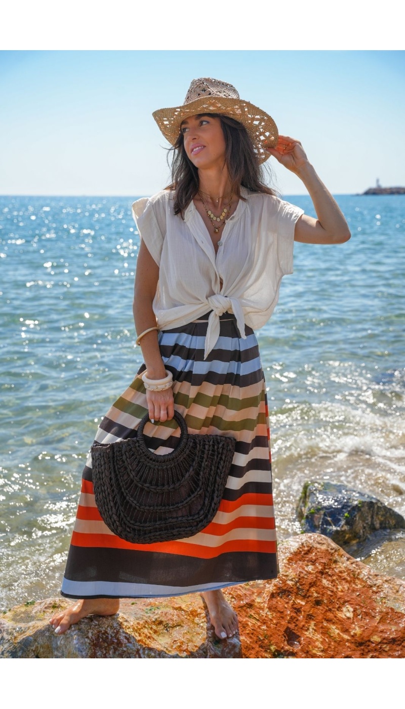 ABITI DONNA ARANCIO CIELO E26