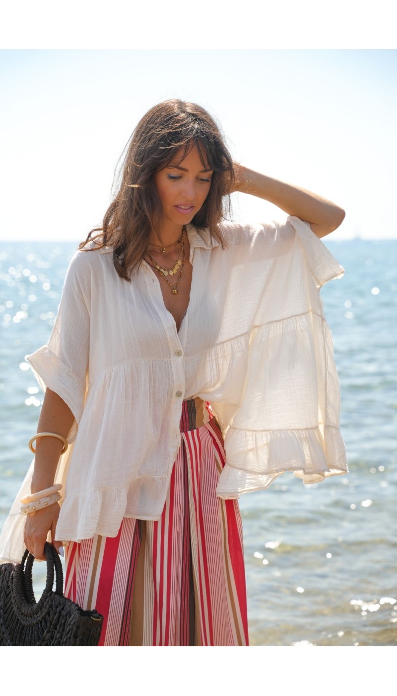 ECRU FLYING BLOUSE E26