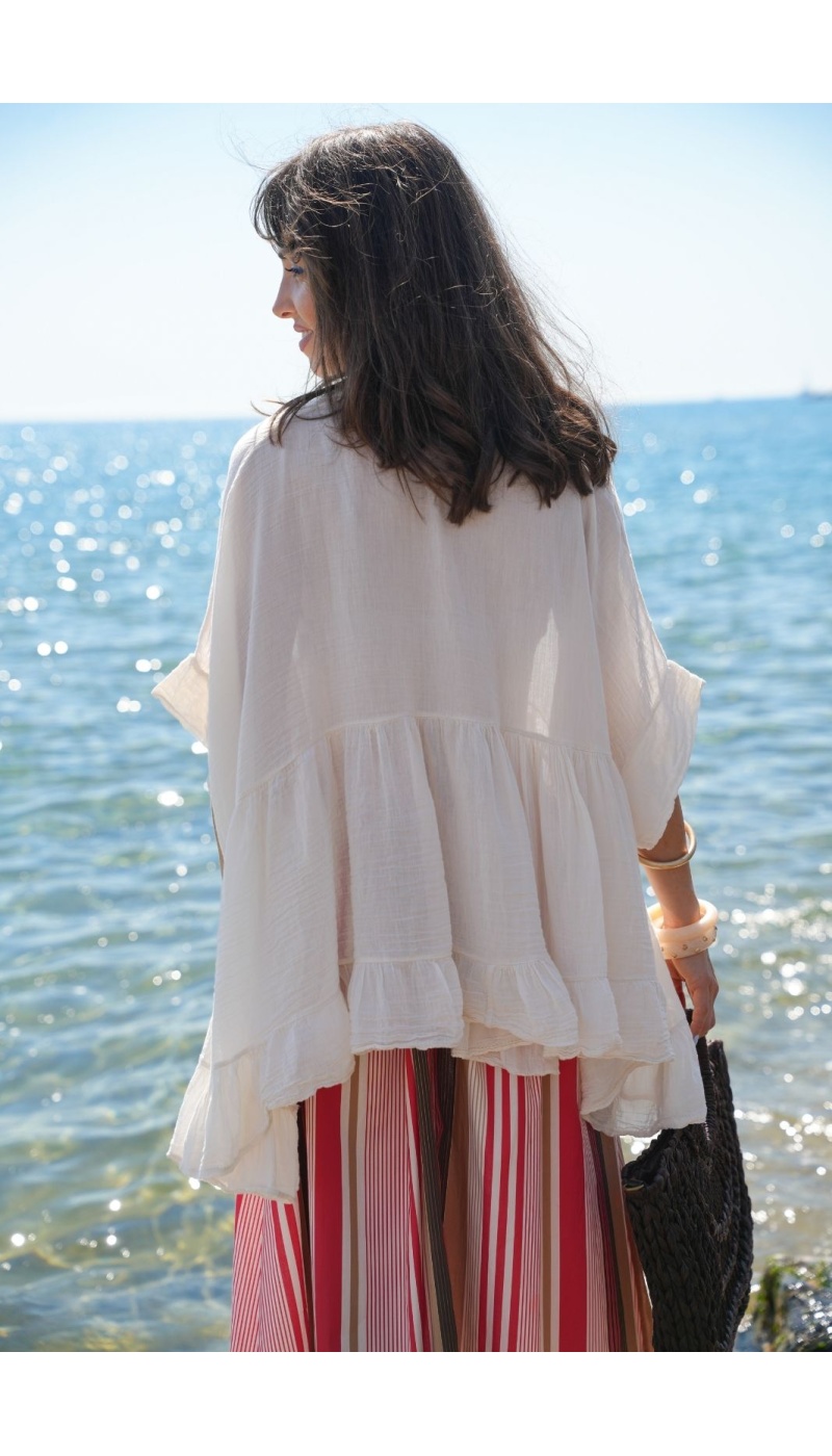 BLUSA VOADORA ECRU E26