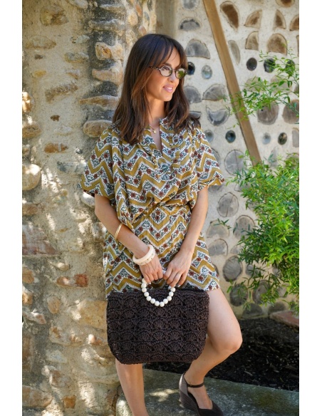 OLIVENBLUMENBLUSE E26