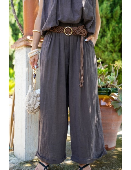 PANTALONE MARRONE DA DONNA E26