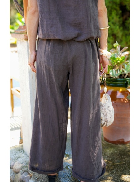 PANTALÓN MUJER MARRÓN E26