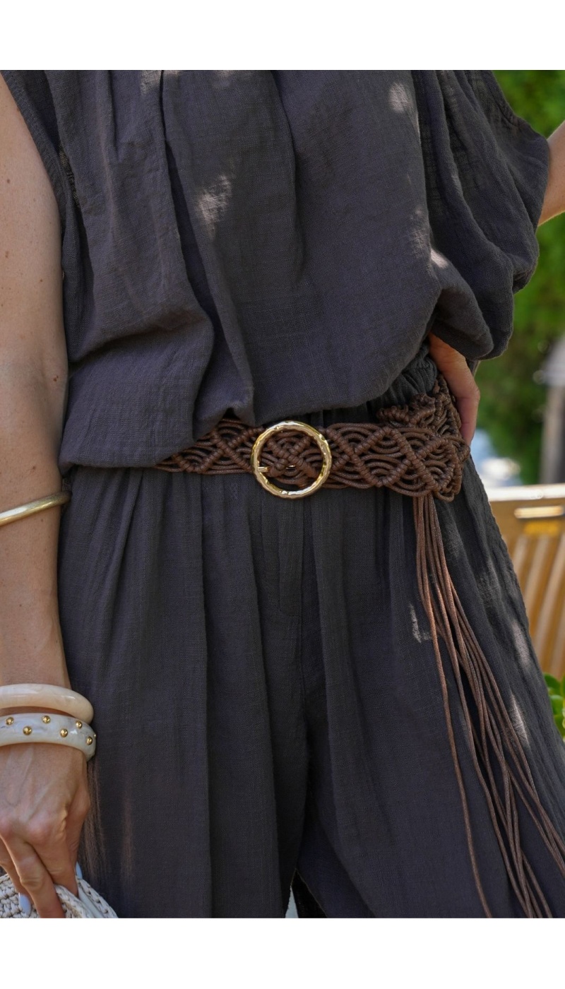 Ceinture Macramé Marron SITGES