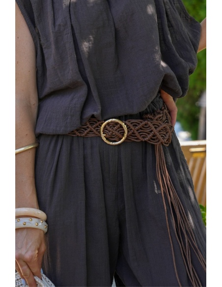 Ceinture Macramé Marron SITGES