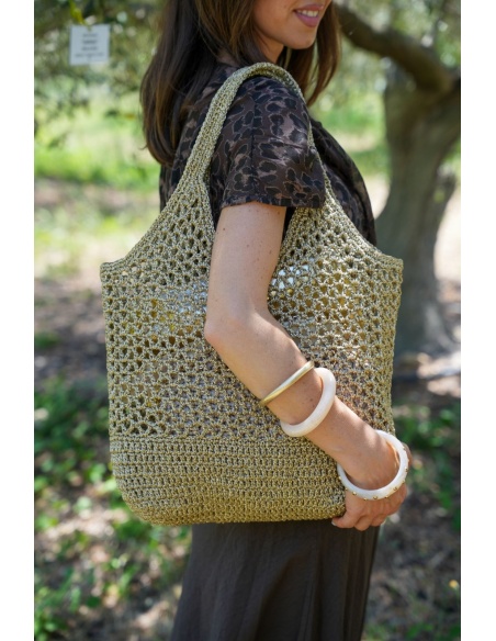 Sac Crochet Doré CADAQUES