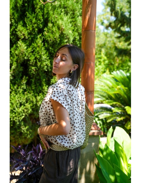 Blouse Pois Écru POPPY