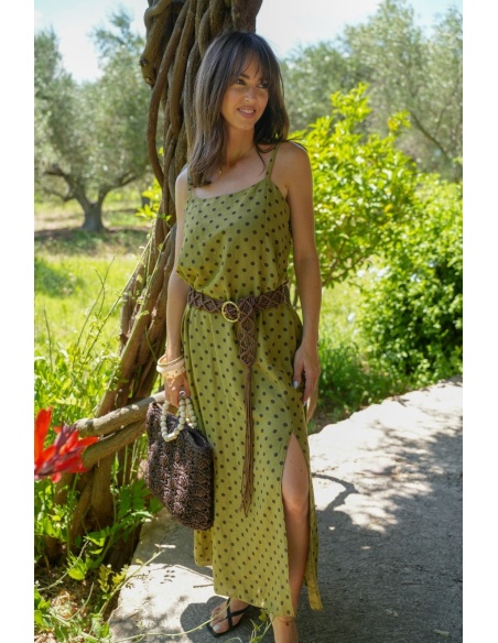 Robe Pois Kaki PIPPA