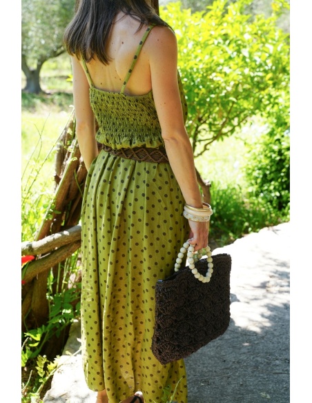 Robe Pois Kaki PIPPA