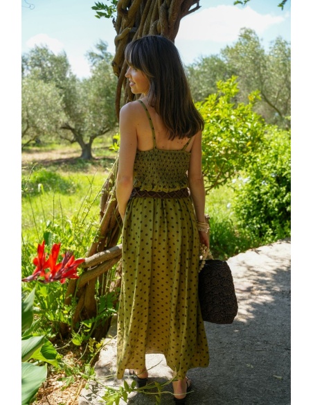 Robe Pois Kaki PIPPA