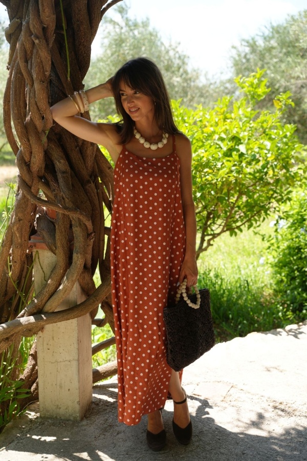 Robe Pois Brique PIPPA 2
