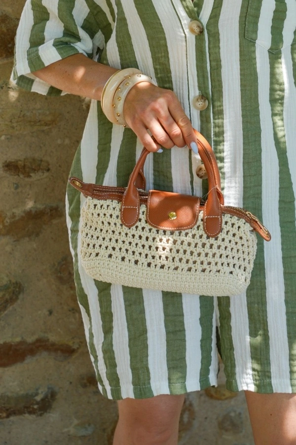 Petit Sac Macramé Écru GRANADA 2