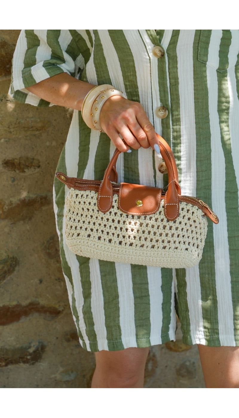 Petit Sac Macramé Écru GRANADA