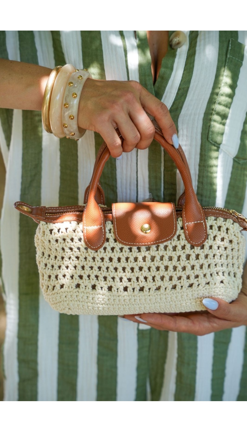 Petit Sac Macramé Écru GRANADA