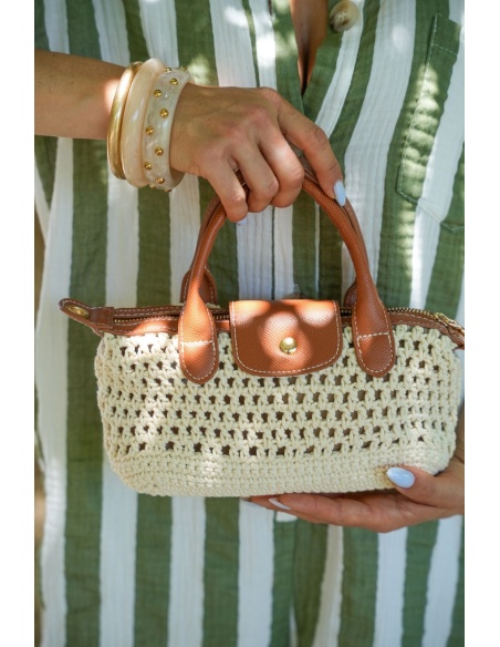Petit Sac Macramé Écru GRANADA