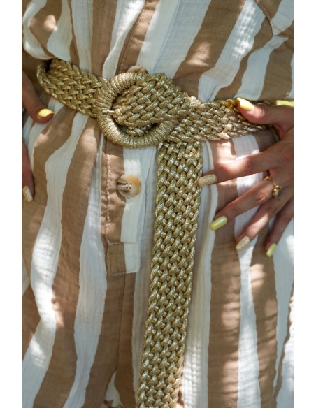 Ceinture Tressé Doré GLAM