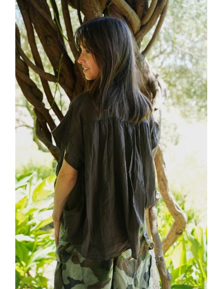 Blouse Ample Marron NINA