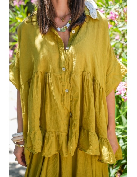 OLIVE FLYING BLOUSE E26