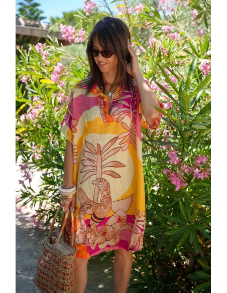 Robe Safari Jaune TANZANIE