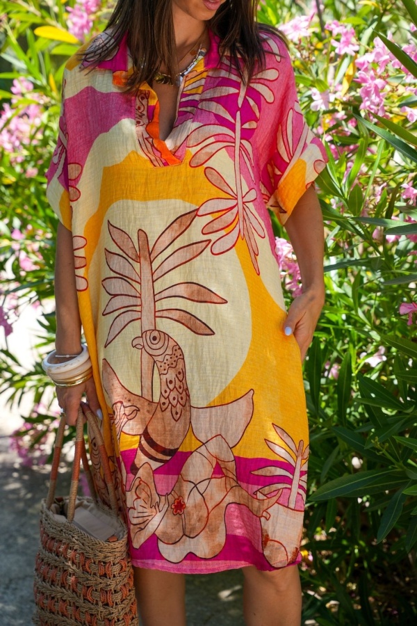 Robe Safari Jaune TANZANIE 2