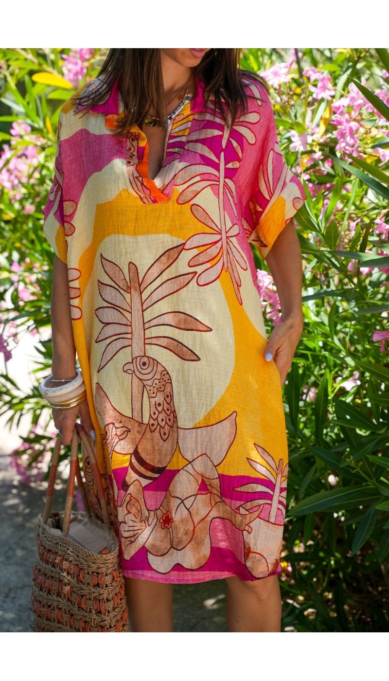 Robe Safari Jaune TANZANIE