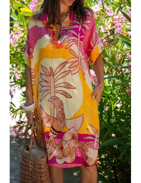 Robe Safari Jaune TANZANIE