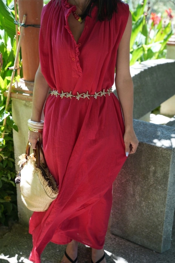 Robe Longue Rouge Johanna TIPICAS 2