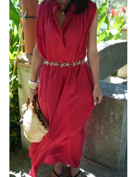 Robe Longue Rouge Johanna TIPICAS