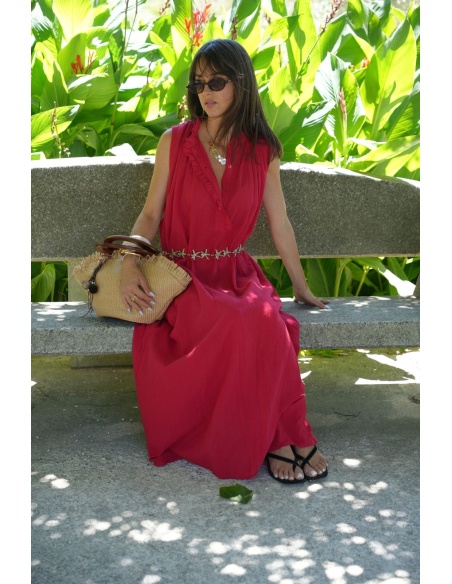Robe Longue Rouge Johanna TIPICAS