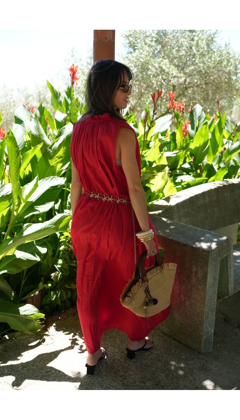 Robe Longue Rouge Johanna TIPICAS