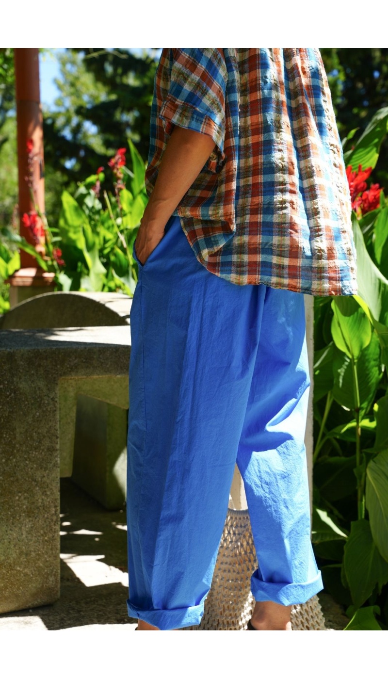 DAMEN-HOSE AUS ELECTR-CANVAS E26