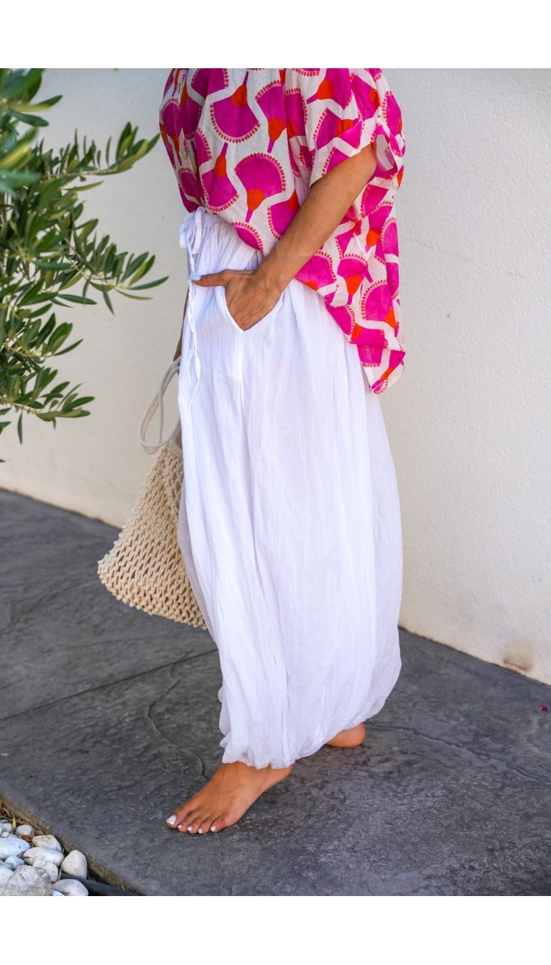 Pantalon Boule Blanc ALBARCA