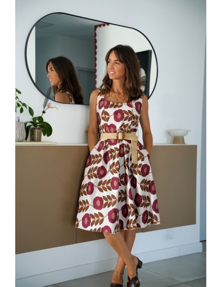ROBES FEMME FLEURS BORDEA E26