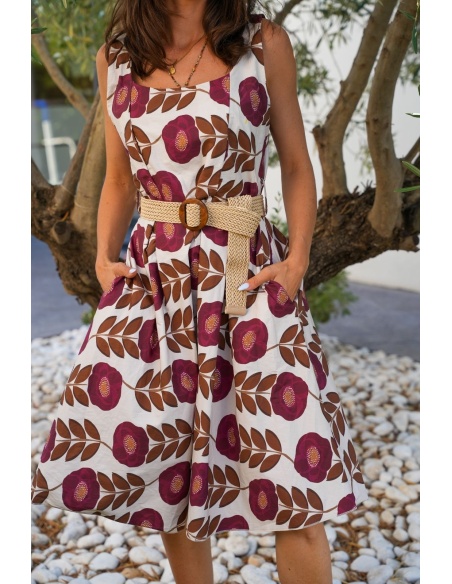 ROBES FEMME FLEURS BORDEA E26