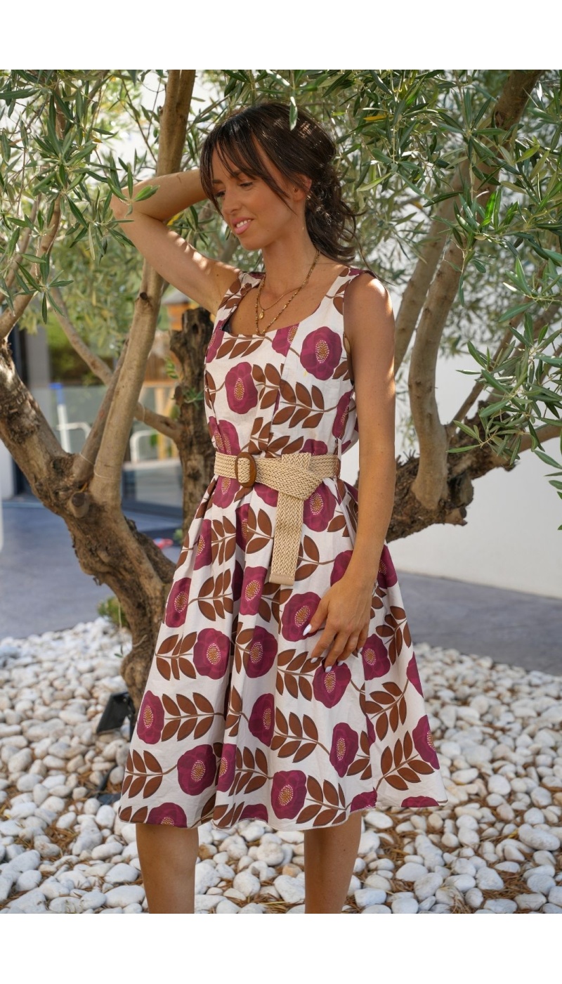 ROBES FEMME FLEURS BORDEA E26
