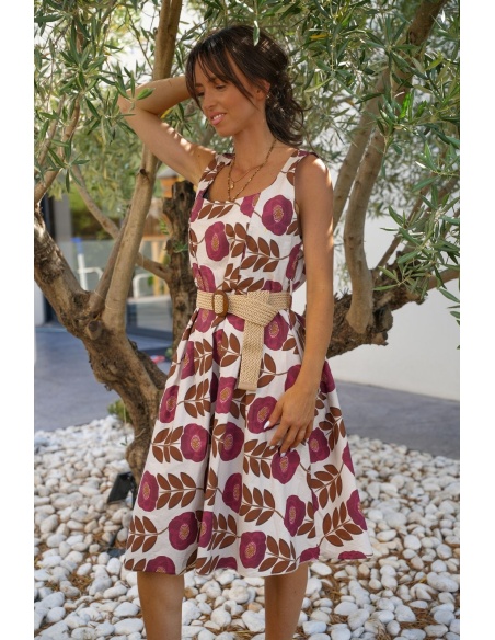ROBES FEMME FLEURS BORDEA E26